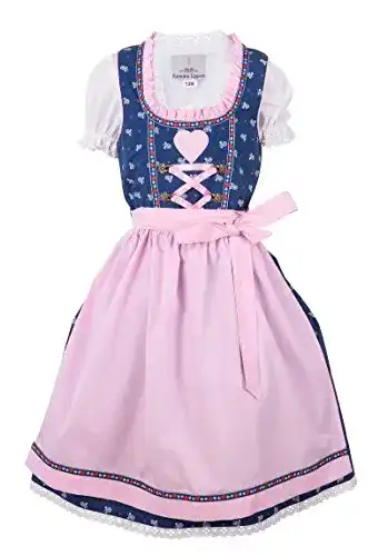 Dirndl für Kinder Ramona Lippert Julie in Dunkelblau, Größen 98-104