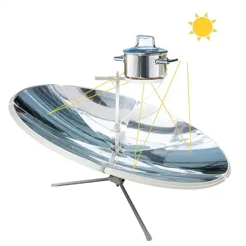 Solarkocher Yamo Dudo Solarofen mit 1800W parabolischer Technologie