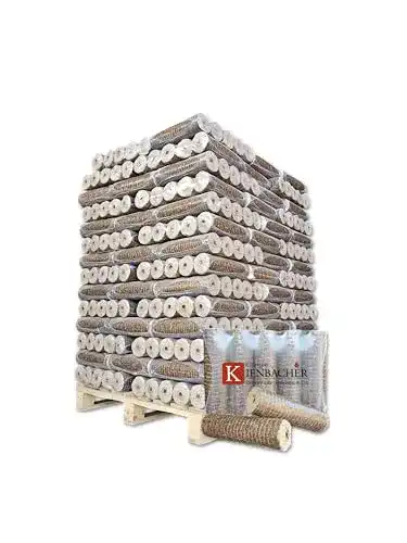 Holzbriketts Kienbacher Nestro 500 kg Palette mit Zugloch