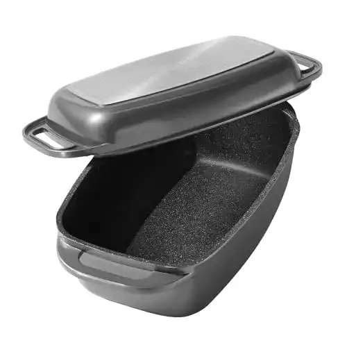 Rechteckiger Stoneline Bräter Induktion 40 x 22 cm mit Deckel