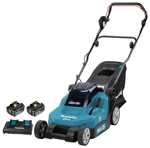 Makita DLM382PM2 Akku-Rasenmäher für kabellose Rasenpflege
