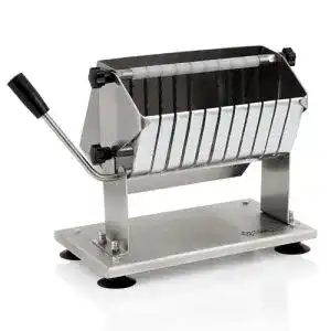 Wurstschneider Edelstahl Curry für 18 mm Scheiben mit 10 Klingen