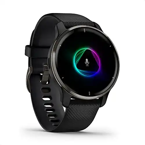 Garmin Venu 2 Plus EKG Smartwatch GPS-Fitness-Uhr mit Bluetooth und Sprachassistenz
