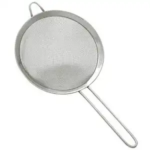 Küchensieb Gräwe aus Edelstahl 20 cm mit Dämpfeinsatz und Rand