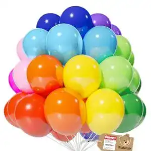 Bio-Luftballons für Geburtstagsfeiern, 100 Stück, klimaneutral