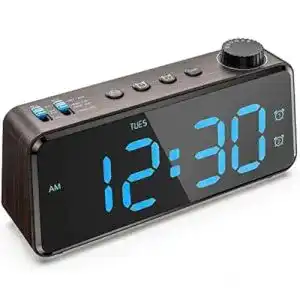 Radiowecker für Senioren – ANJANK Digitaler Radiowecker mit USB-Ladegerät