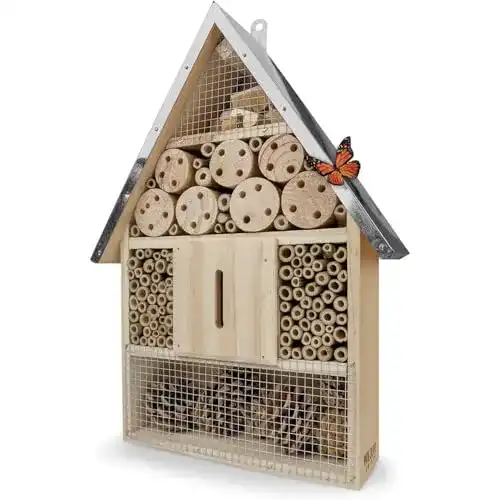 Insektenhotel Wildlife Friend 39 x 23 cm, naturbelassen und wetterfest