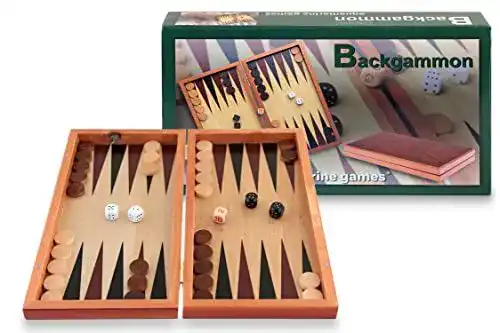Backgammon Holz von Aquamarine Games aus FSC-zertifiziertem Holz