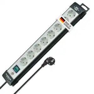 Brennenstuhl Premium-Line Steckdosenleiste 8-fach mit Schalter und 5m Kabel
