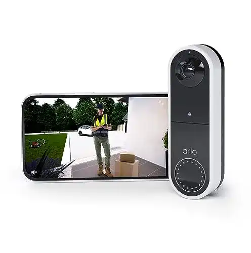 Funk-Türsprechanlage Arlo Kabellose Video Türklingel mit 1080p HD