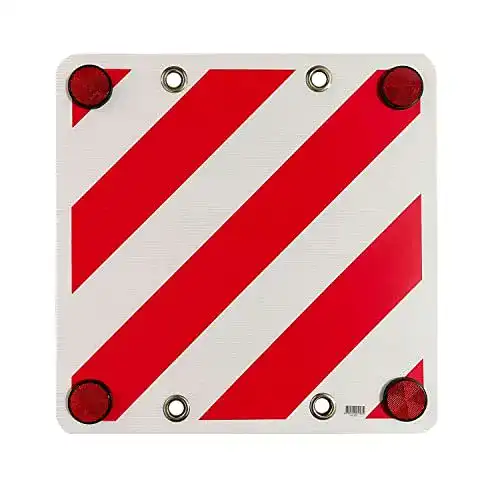 Reflektierende Warntafel Italien PubbliCentro für Sicherheit im Straßenverkehr