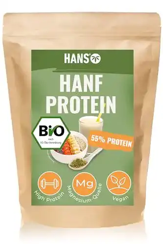Veganes Proteinpulver Hans Bio Hanfprotein 1000g