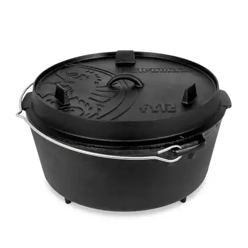 Dutch Oven Petromax Feuertopf ft12 aus Gusseisen für verschiedene Gerichte