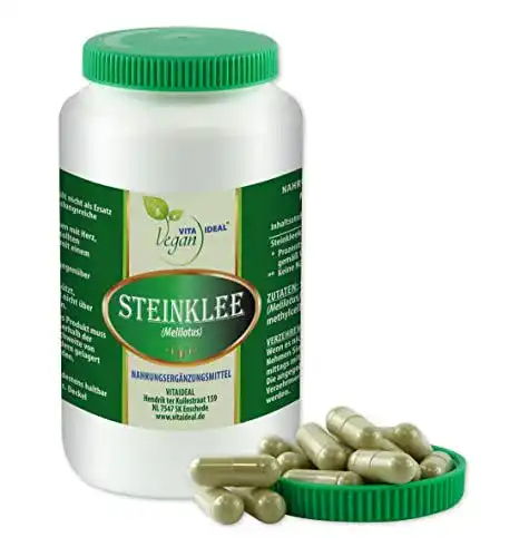 Steinklee Kapseln Vita Ideal Vegan – 90 Kapseln mit Steinkleekraut