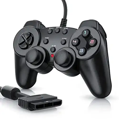CSL Gamepad für Playstation 2 PS2 mit Dual Vibration