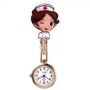 Avaner Krankenschwesteruhr mit Clip im Cartoon-Design