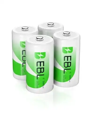 Baby C Akku EBL 5000mAh – Wiederaufladbare Ni-MH Batterie im 4er Pack