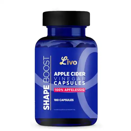 Apfelessig Kapseln von Bodygym Nutrition – 180 Stück für Stoffwechsel und Entgiftung