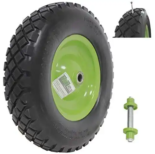 Schubkarrenrad aus Vollgummi TrutzHolm Premium PU 400mm
