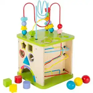 Motorikwürfel für Kinder ab 1 Jahr aus stabilem Holz