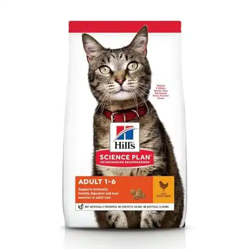 Hill’s Katzenfutter Adult 1-6 mit Huhn – Trockenfutter für Katzen