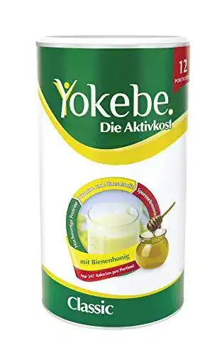 Yokebe Aktivkost Classic Diätshake 480 g für Gewichtsabnahme