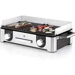 WMF Lono Master-Grill Elektrogrill 50×28 cm mit Windschutz