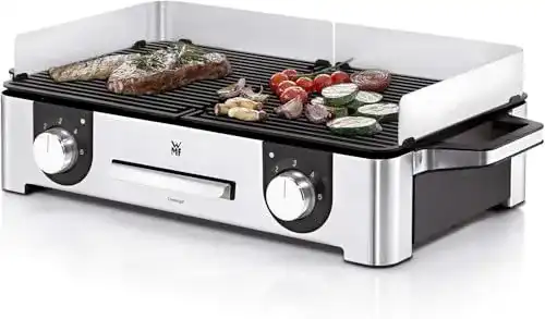 WMF Lono Master-Grill Elektrogrill 50×28 cm mit Windschutz
