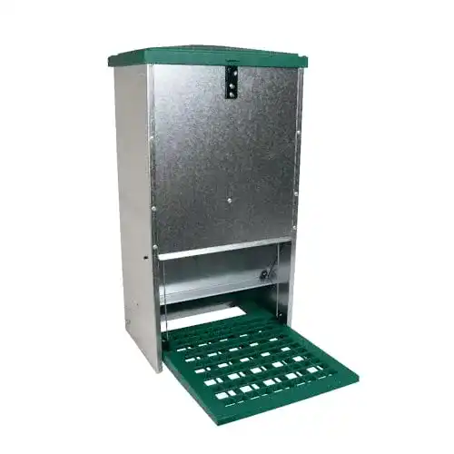 Futterautomat für Hühner mit Anti-Insekt-Schutz und 20 kg Füllmenge
