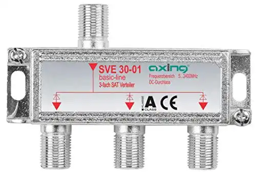 Sat-Verteiler 3-fach Axing SVE 30-01 für Satelliten-Anlagen