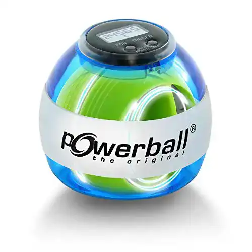 Powerball Max Blue Handtrainer mit Drehzahlmesser und Lichteffekt