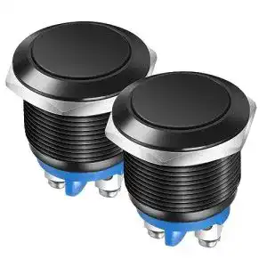 Momentan Drucktastenschalter 22mm IP65, 2 Stück, 3A