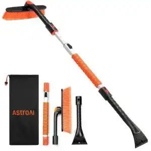 Schneebesen und Eiskratzer für Auto mit 120 cm ausziehbarem Griff