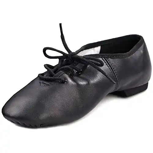 DANCEYOU Jazzschuhe mit Schnürsenkel und geteilter Sohle