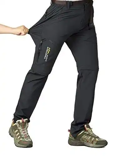 Wanderhosen für Herren von CLOUSPO Outdoor Hose mit Zip-Off Funktion
