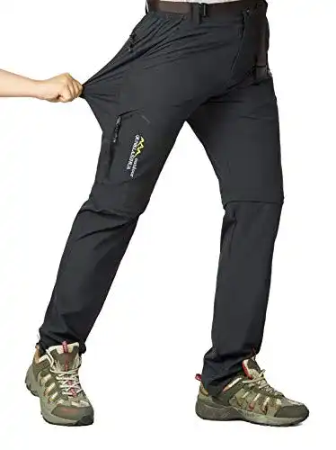 Wanderhosen für Herren von CLOUSPO Outdoor Hose mit Zip-Off Funktion