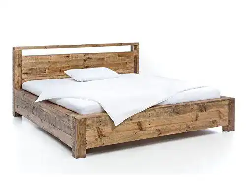 Massivholzbett Woodkings Havelock 180×200 cm aus recyceltem Pinienholz