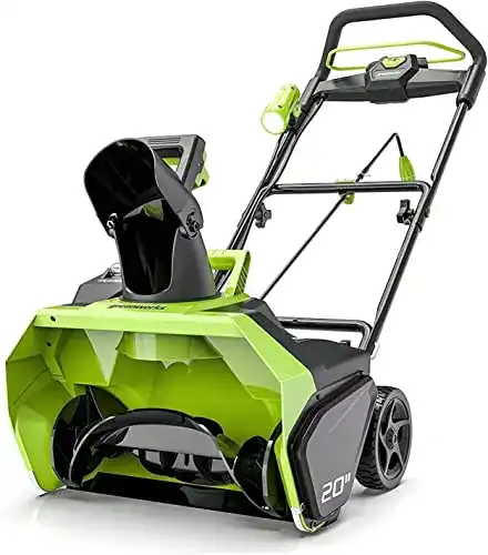 Elektro-Schneefräse Greenworks GD40ST Einstufige Akku Schneefräse