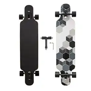 Longboard Yzszsjc aus 8-lagigem Ahornholz mit PU-Rädern