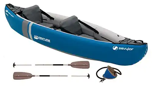 Aufblasbares 2er-Kajak von Sevylor im Adventure Kit