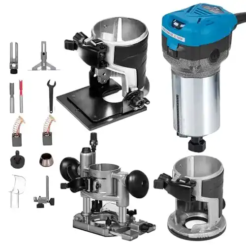 Oberfräse Frantools mit 3 Basen und 800W Leistung