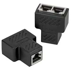 LAN-Splitter Vandesail 2 Pack RJ45 Verteiler für Netzwerkverbindungen