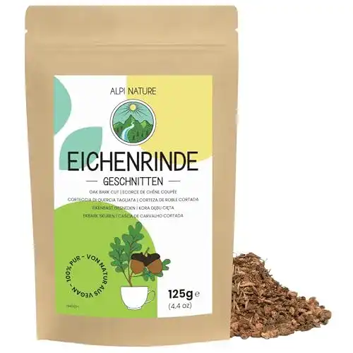 Eichenrinde Alpi Nature 125g geschnitten, Kräutertee lose