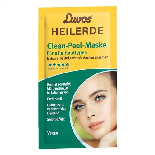 Luvos Heilerde Clean-Peel-Maske mit Aprikosensamen, 2 x 7,5 ml
