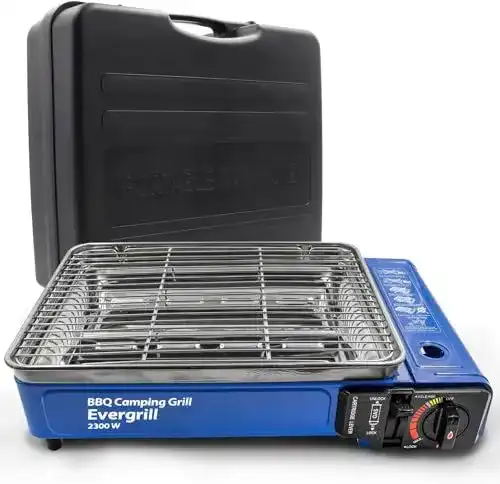 Koffergrill Angel Domäne Butangas Camping Gasgrill Evergrill