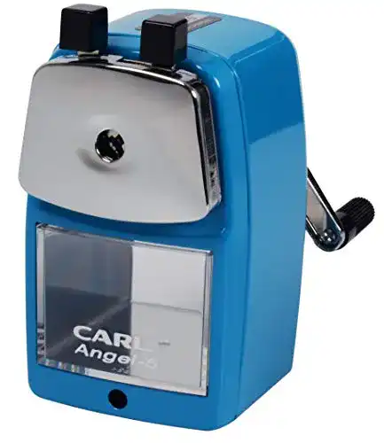 Anspitzer mit Kurbel Carl Angel 5 Bleistiftspitzer in Blau