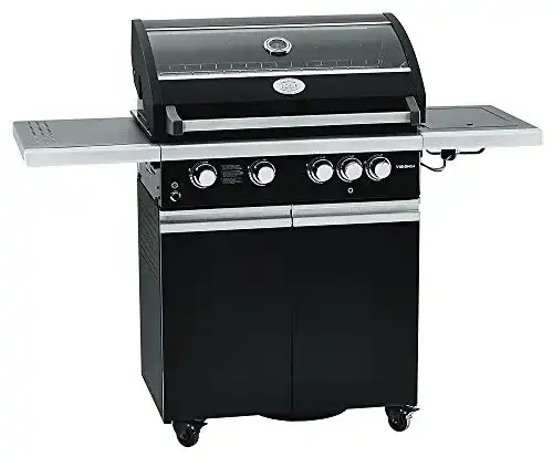 Rösle Gasgrill BBQ-Station Vision G4 aus Stahl mit vier Brennern