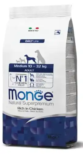 Monge Hundefutter Natural Superpremium Adult Rich mit Lachs