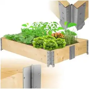 Palettenrahmen Tectake Hochbeet 120 x 80 x 19 cm für Garten und Balkon