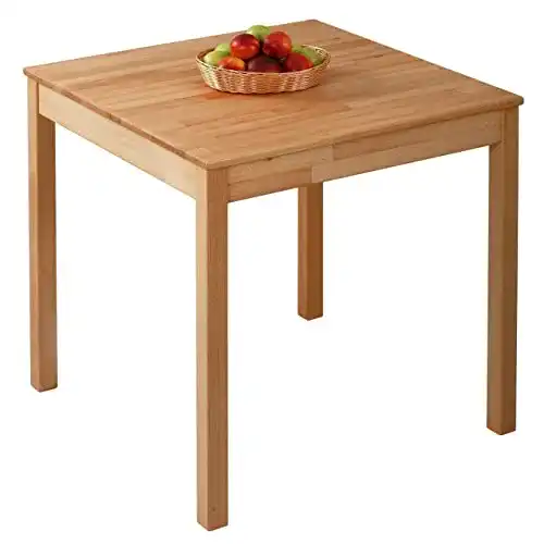 Esstisch quadratisch Krok Wood Tomas aus massivem Buchenholz (75 x 75 cm)